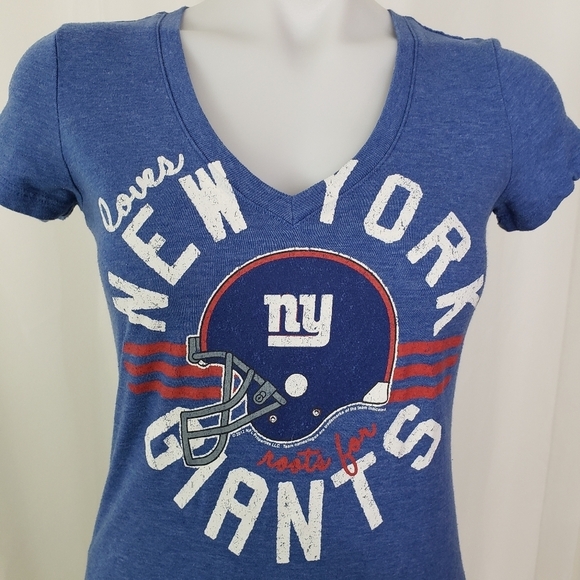 NFL Team Apparel New York Giants v-neck tee size XS - Picture 2 of 6